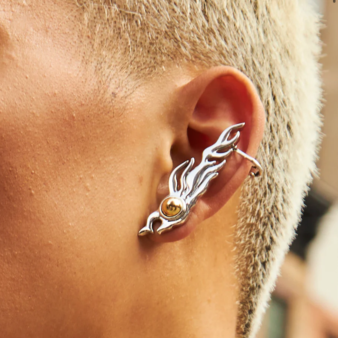 flame ear cuff