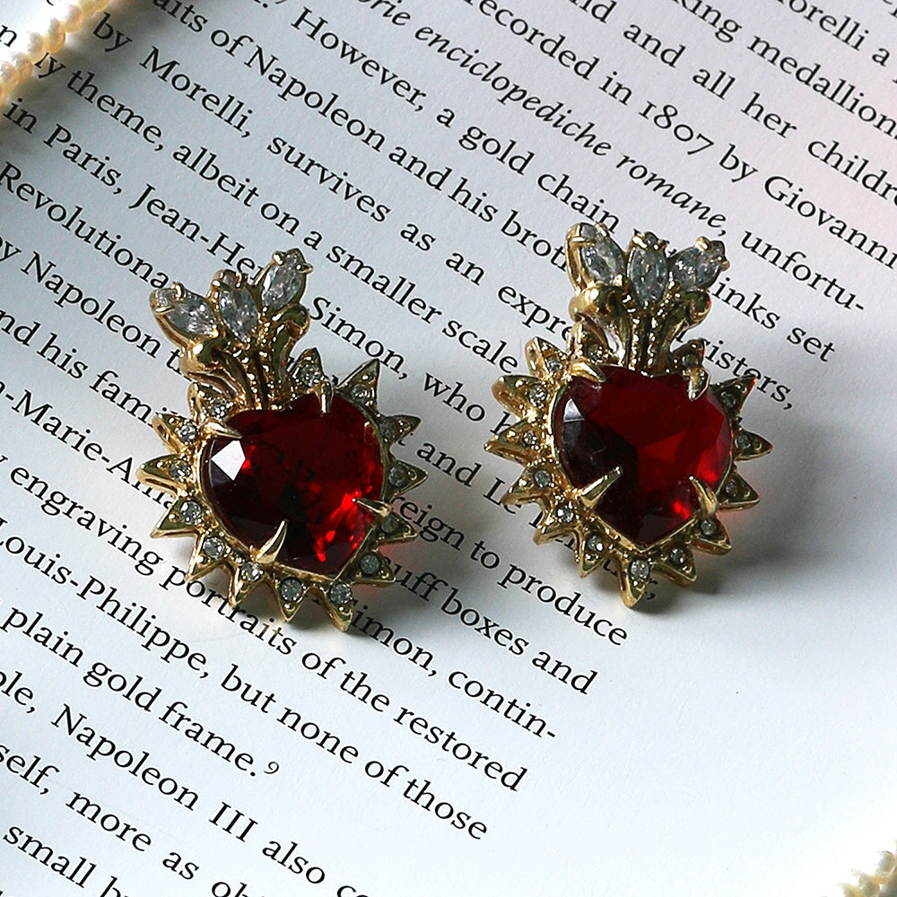 RENAISSANCE HEART EARRINGS